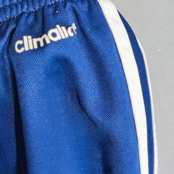 Adidas Climalite athletic shorts boys XL blue with 3 white stripes - Picture 9 of 16